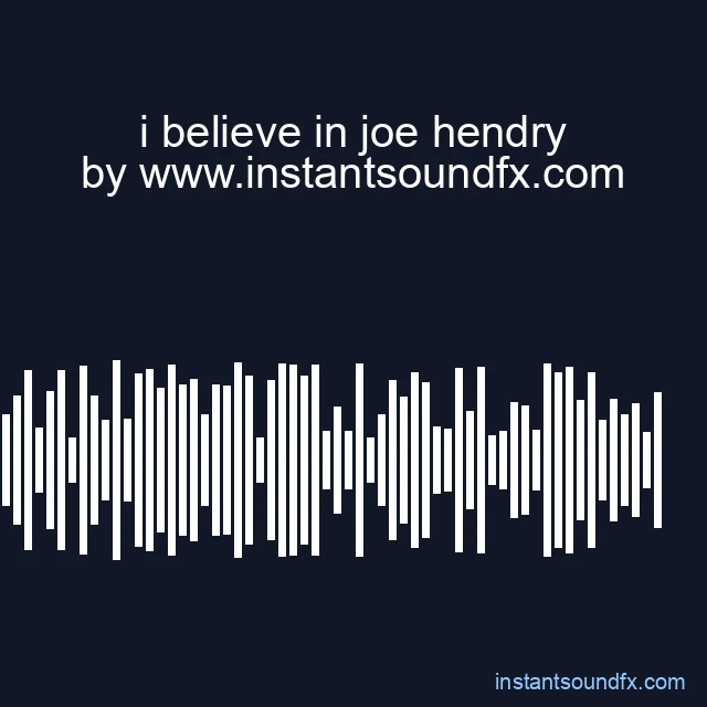 i believe in joe hendry image