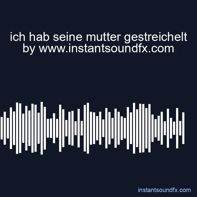 ich hab seine mutter gestreichelt image