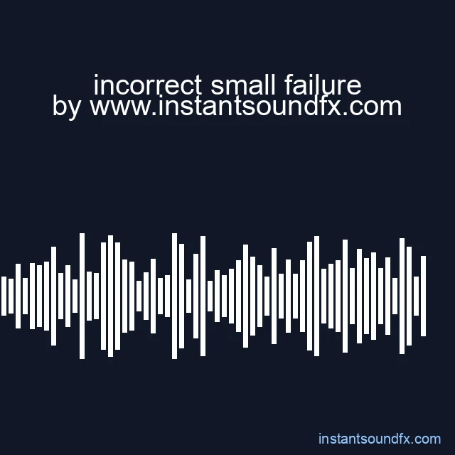 incorrect small failure image