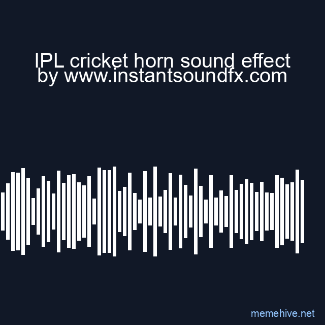 IPL cricket horn sound effect image