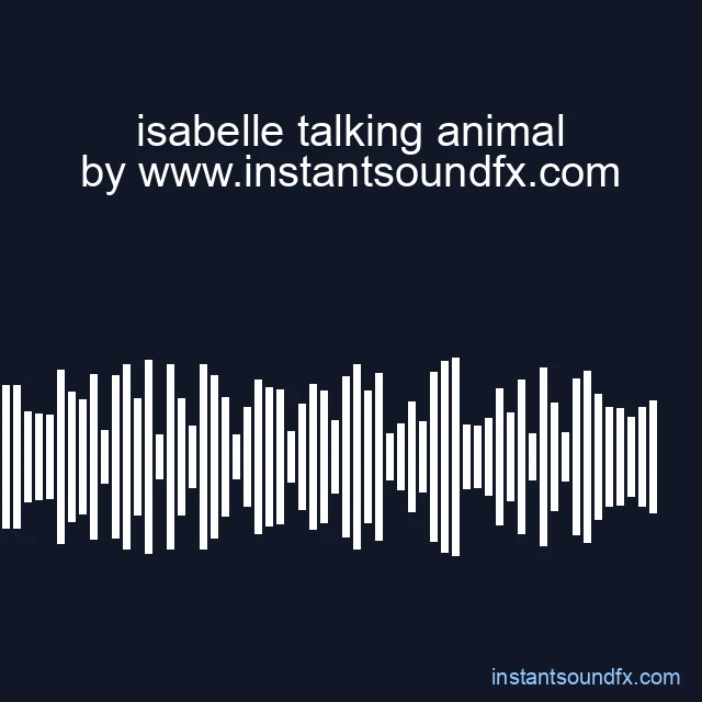 isabelle talking animal image