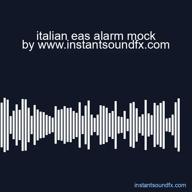 italian eas alarm mock image