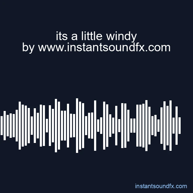 its a little windy image