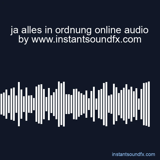 ja alles in ordnung online audio image