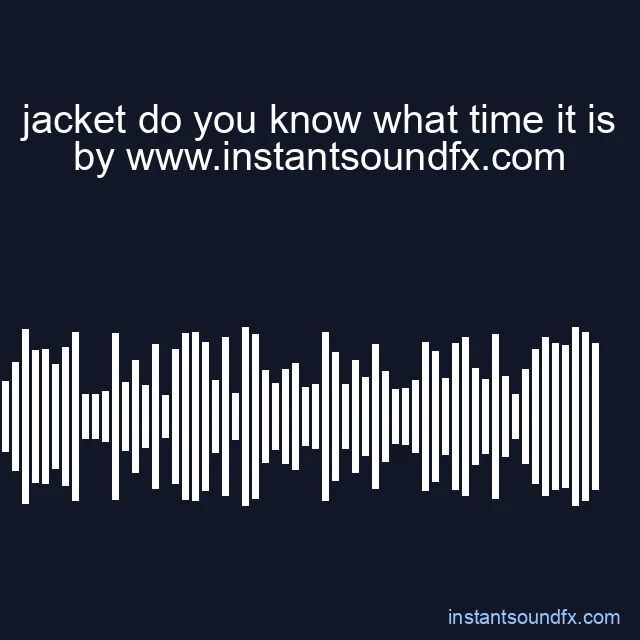 jacket do you know what time it is image