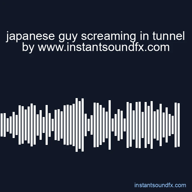 japanese guy screaming in tunnel image