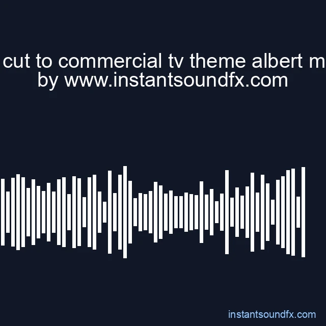 jazzy cut to commercial tv theme albert marlow image