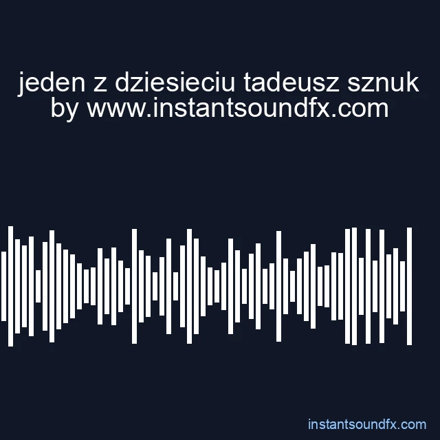 jeden z dziesieciu tadeusz sznuk image