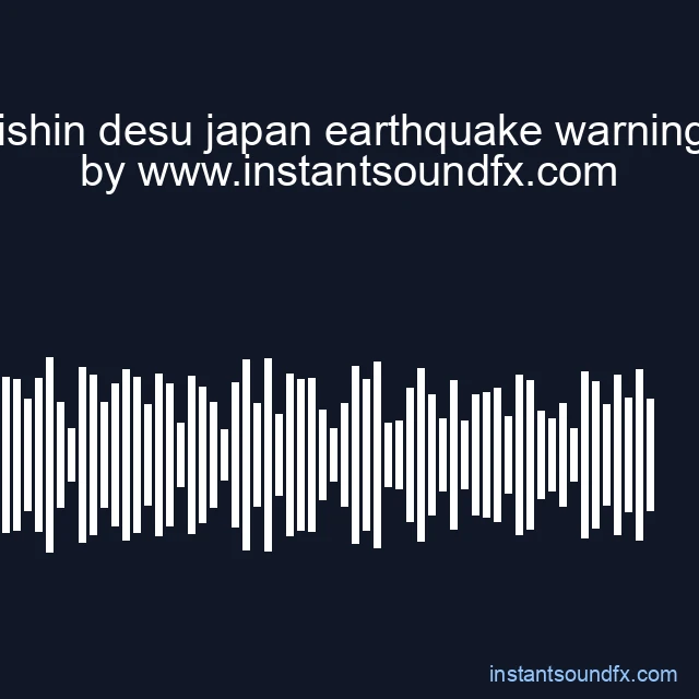 jishin desu japan earthquake warning image