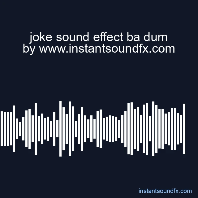 joke sound effect ba dum image