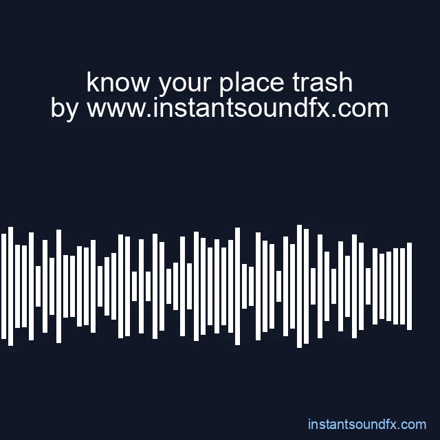 know your place trash image