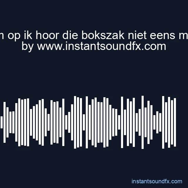 kom op ik hoor die bokszak niet eens meer image