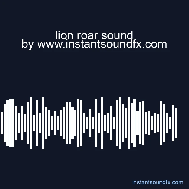 lion roar sound image