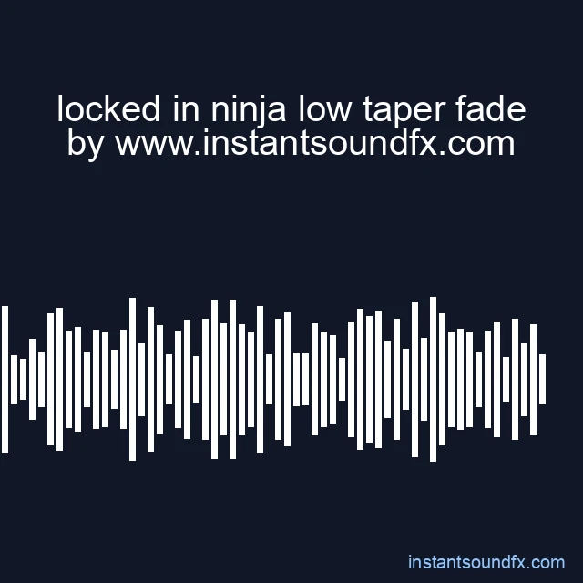 locked in ninja low taper fade image