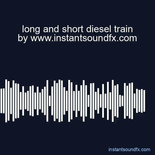 long and short diesel train image