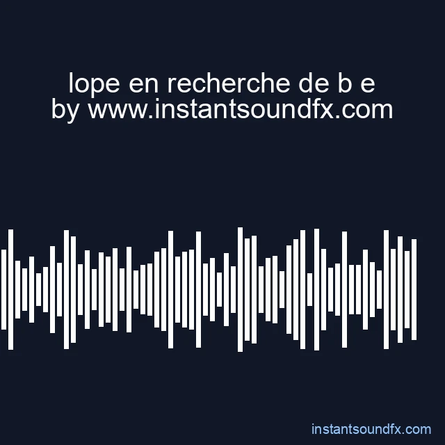 lope en recherche de b e image