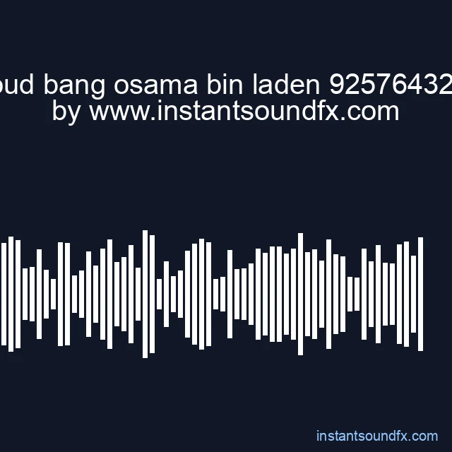 loud bang osama bin laden 925764326 image