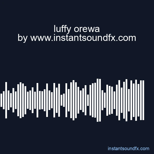 luffy orewa image