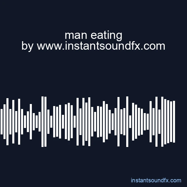 man eating image