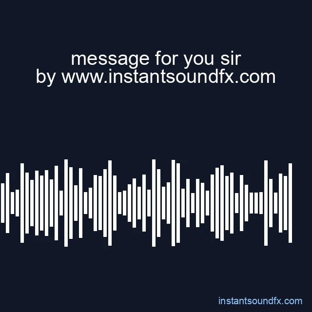 message for you sir image