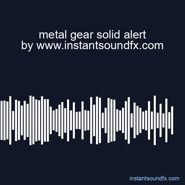metal gear solid alert image