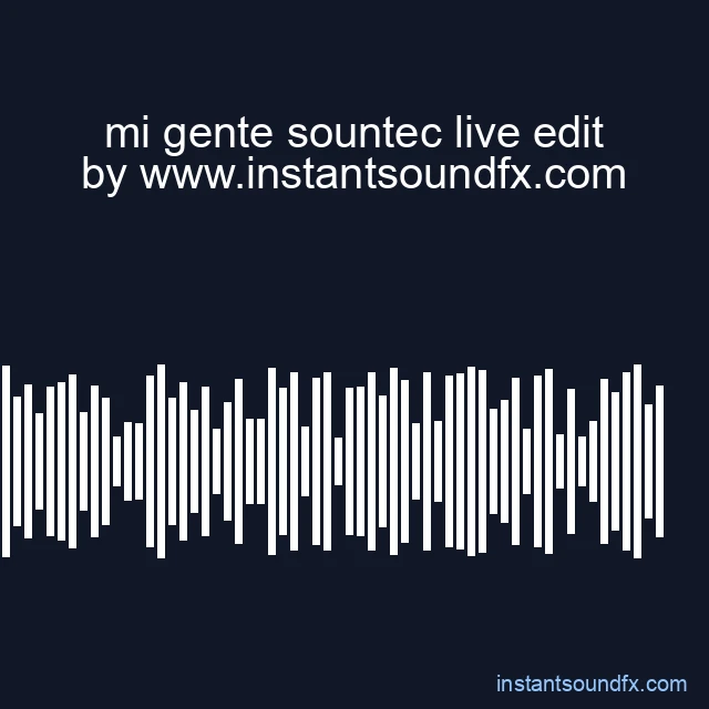 mi gente sountec live edit image