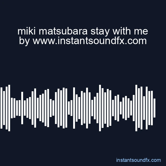 miki matsubara stay with me image