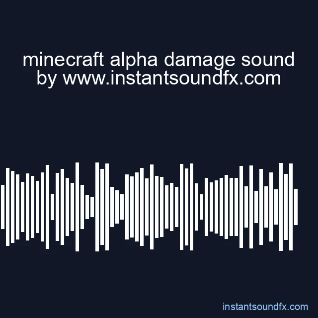 minecraft alpha damage sound image