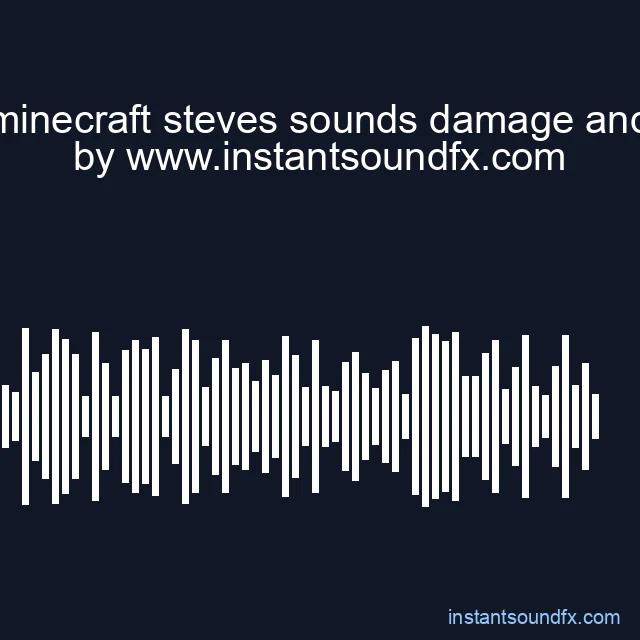 minecraft steves sounds damage and image