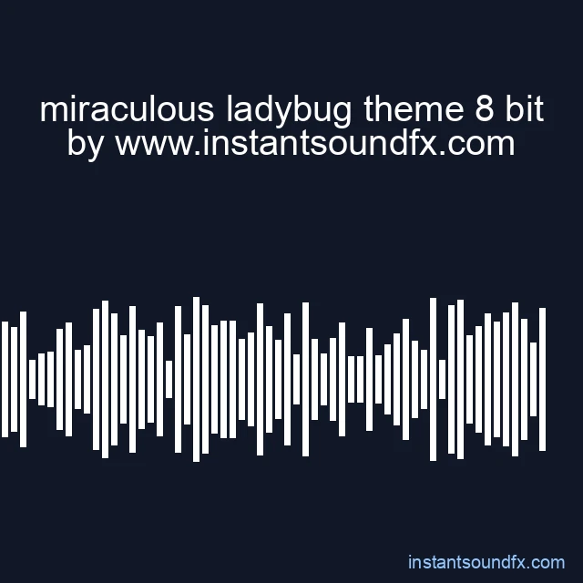 miraculous ladybug theme 8 bit image
