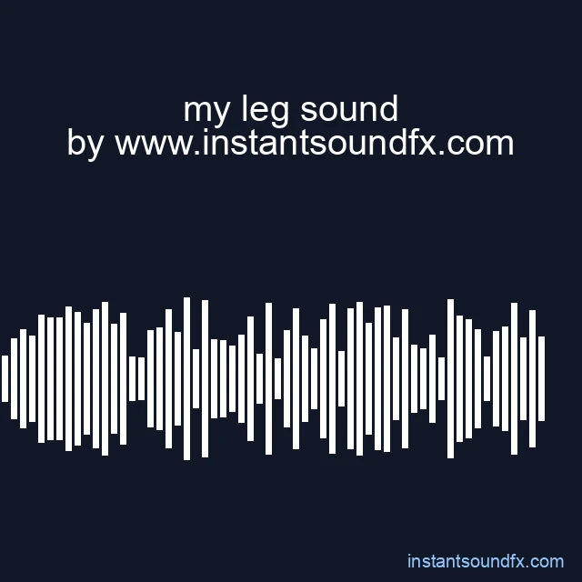 my leg sound image