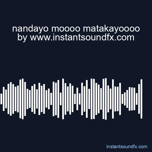 nandayo moooo matakayoooo image