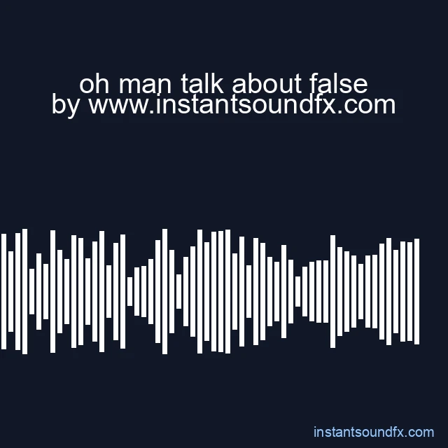 oh man talk about false image