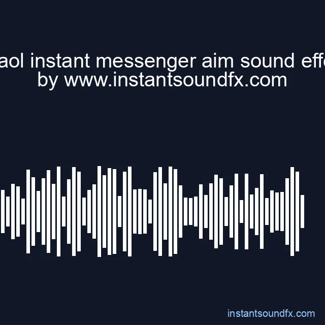 old aol instant messenger aim sound effects image