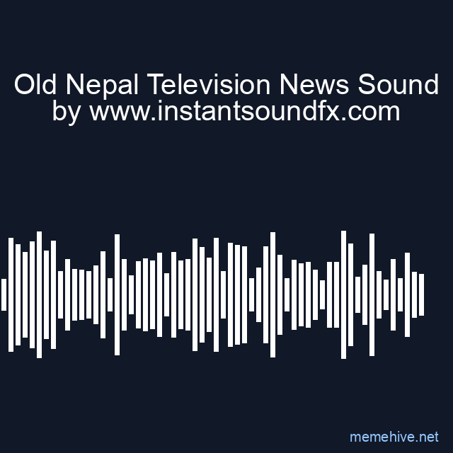 Old Nepal Television News Sound image