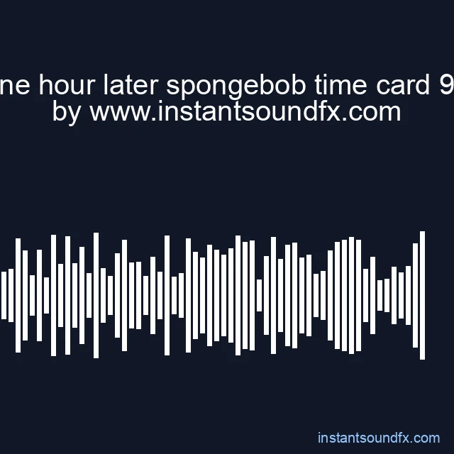 one hour later spongebob time card 96 image