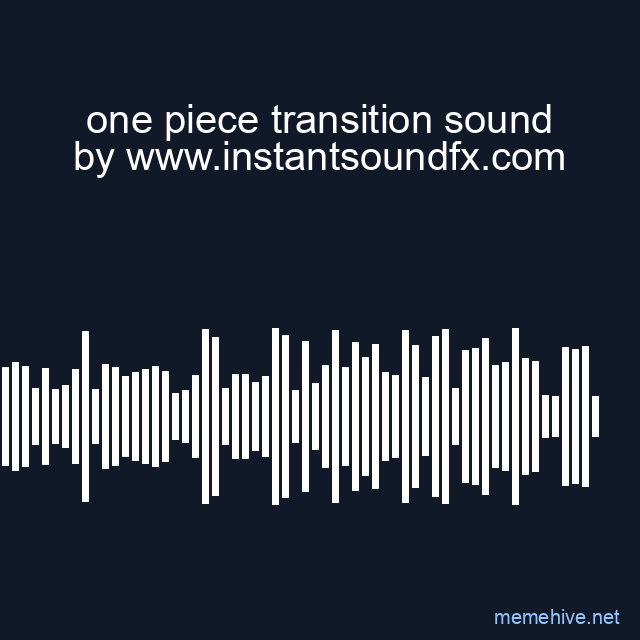 one piece transition sound image