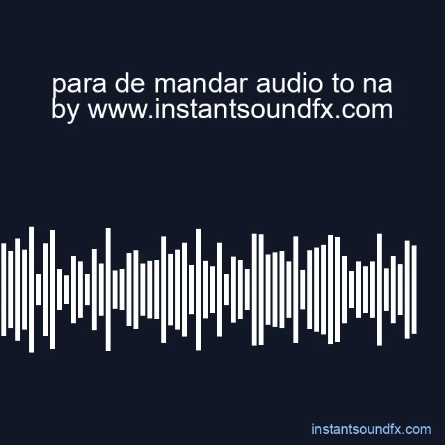 para de mandar audio to na image