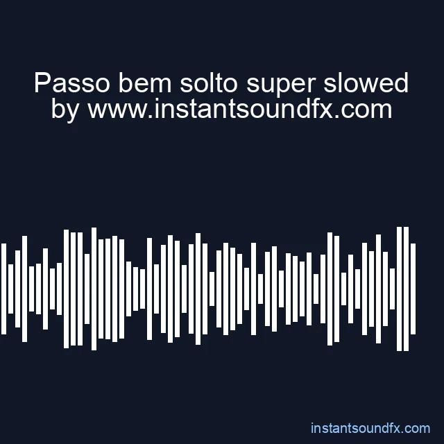 Passo bem solto super slowed image