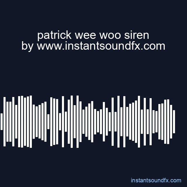 patrick wee woo siren image