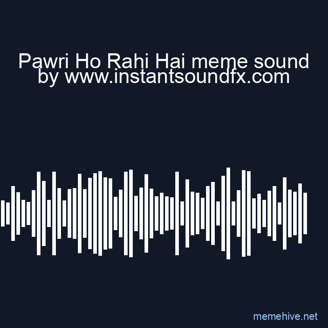 Pawri Ho Rahi Hai meme sound image