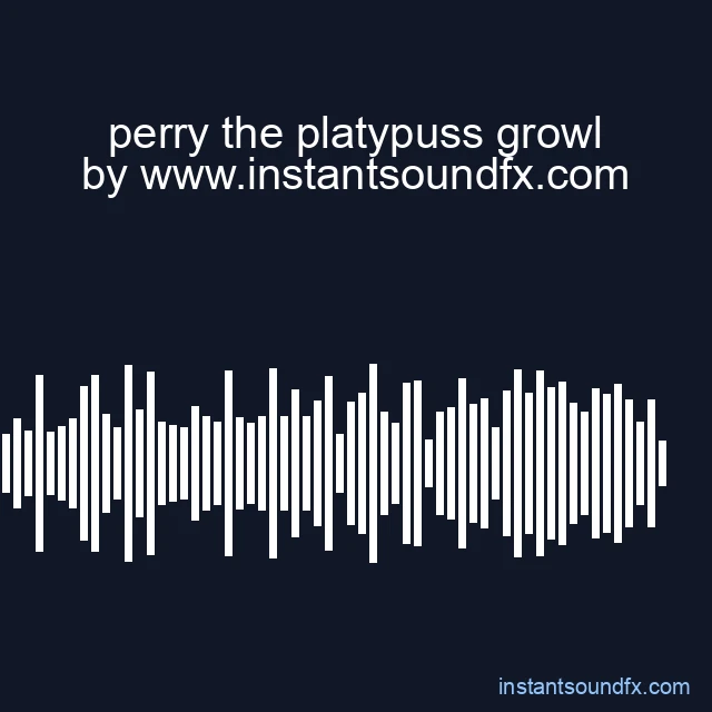 perry the platypuss growl image