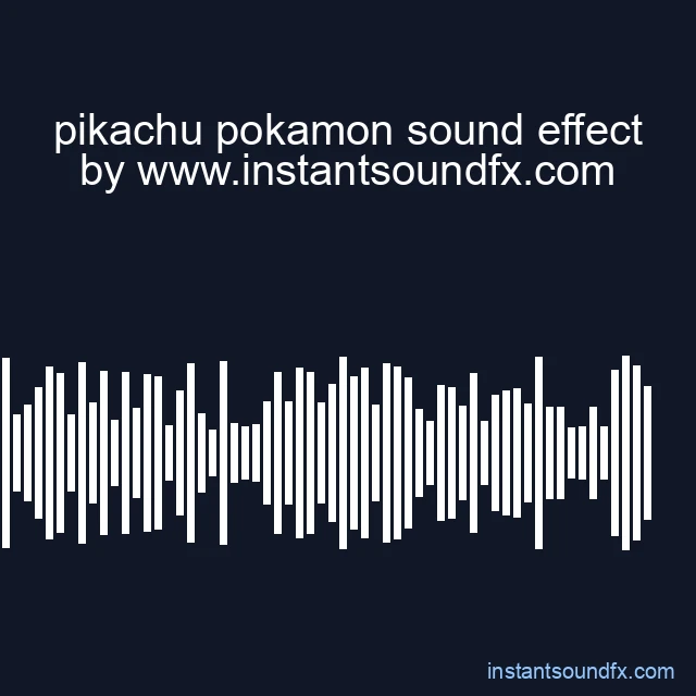 pikachu pokamon sound effect image