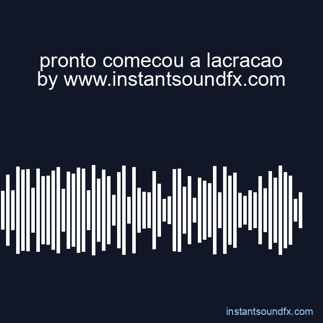 pronto comecou a lacracao image