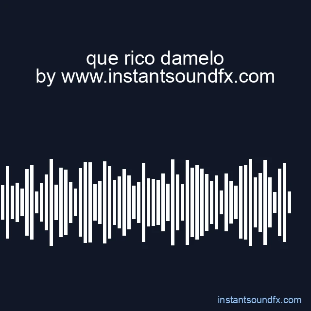 que rico damelo image