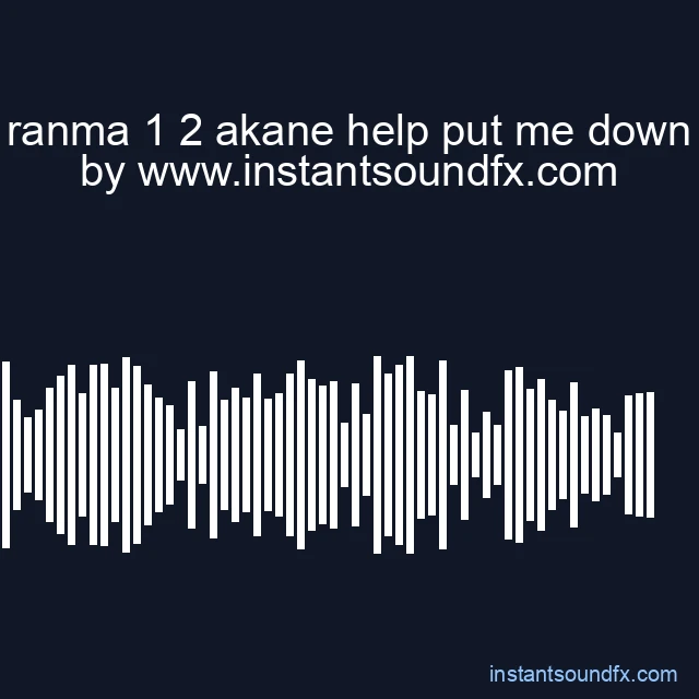 ranma 1 2 akane help put me down image