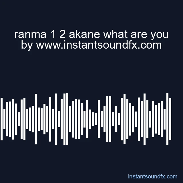 ranma 1 2 akane what are you image
