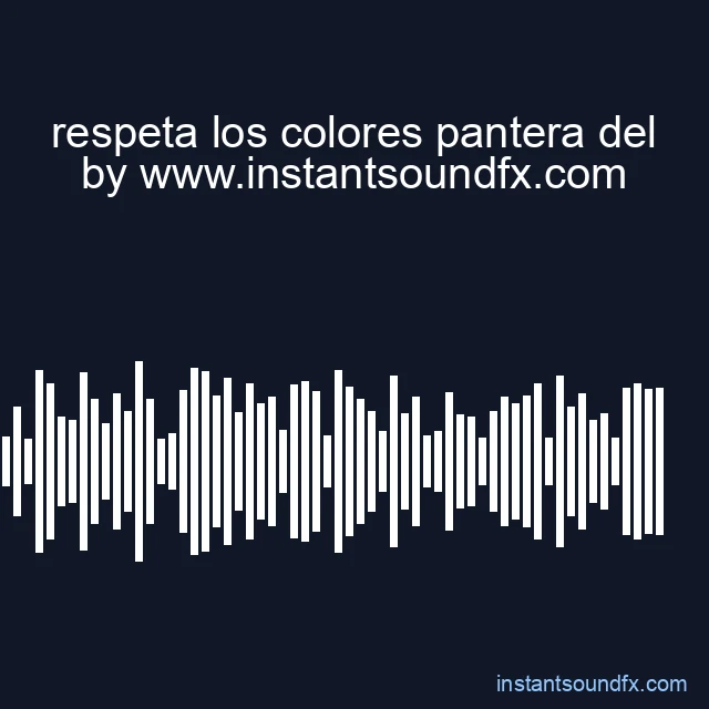 respeta los colores pantera del image