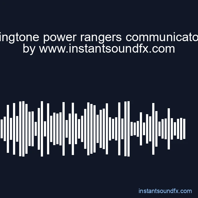 ringtone power rangers communicator image