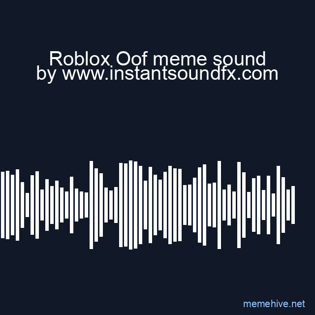 Roblox Oof meme sound image